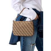 Guess White Polyester Flat Pouch