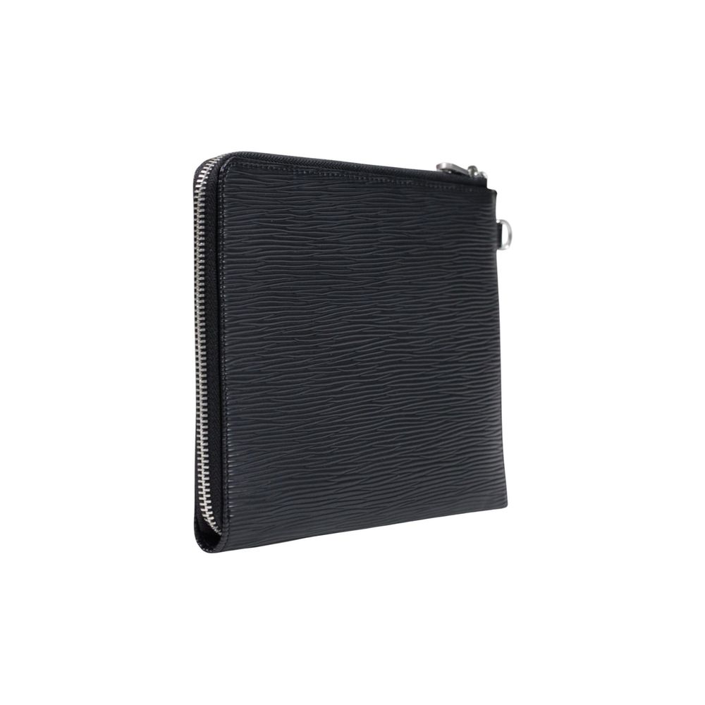 Guess Black Polyurethane Clutch Bag