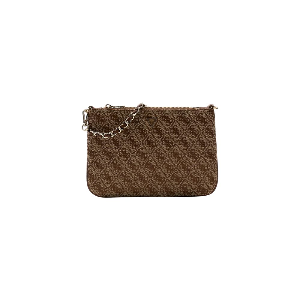 Guess White Polyester Flat Pouch