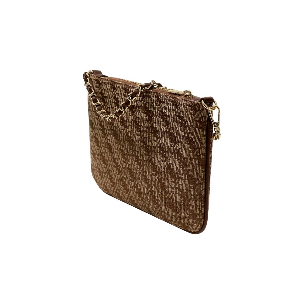 Guess White Polyester Flat Pouch
