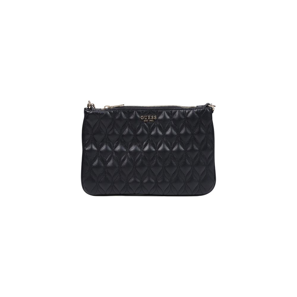 Guess Black Polyurethane Clutch Bag