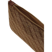 Guess White Polyester Flat Pouch