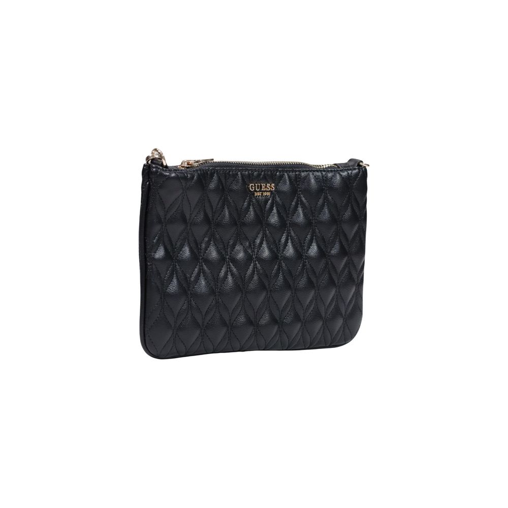 Guess Black Polyurethane Clutch Bag