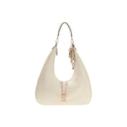 Guess Cream Polyurethane Hobo Bag