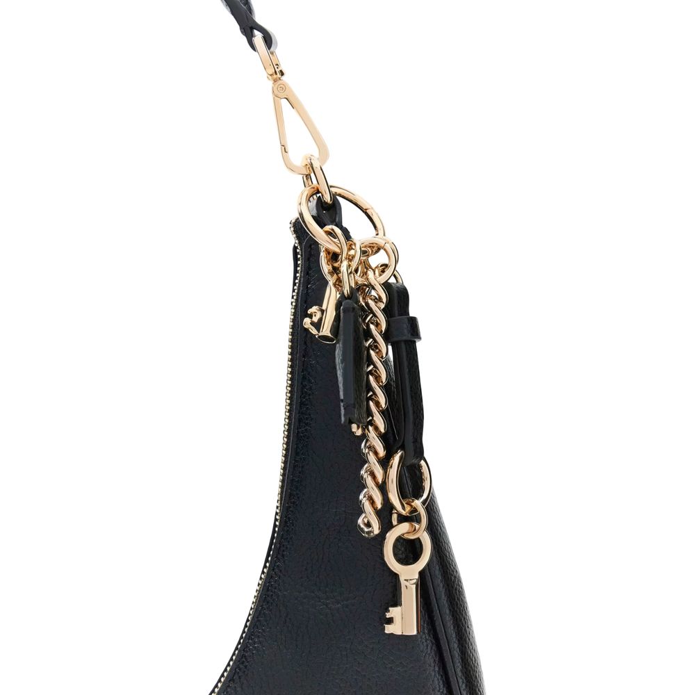 Guess Black Polyurethane Hobo Bag