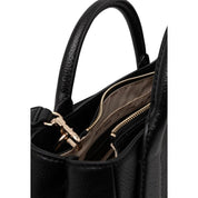 Guess Black Polyurethane Satchel