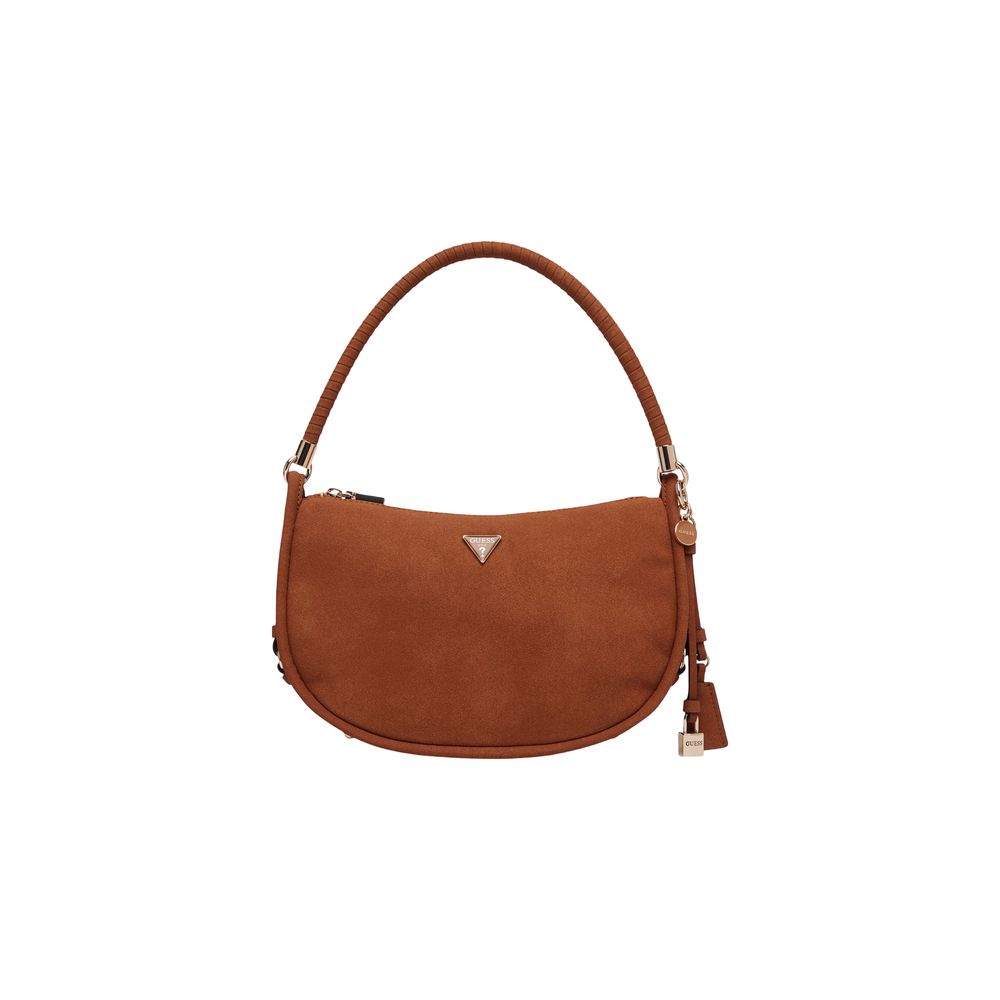 Guess Brown Suede Hobo Shoulder Bag