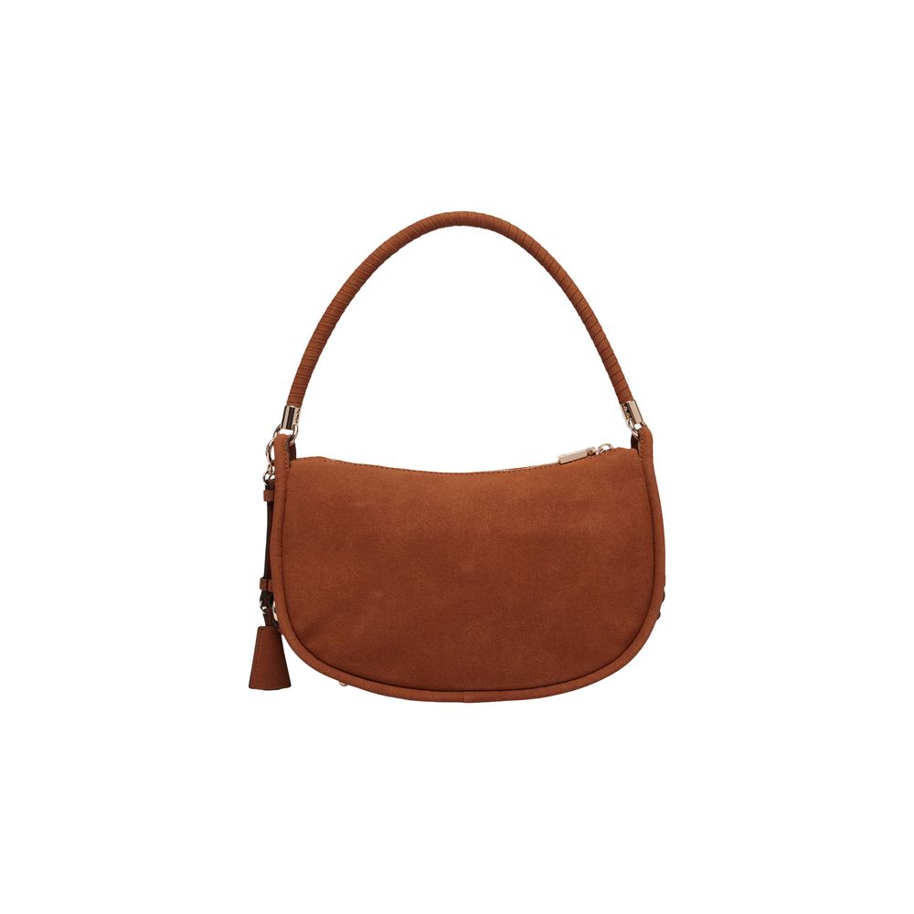 Guess Brown Suede Hobo Shoulder Bag