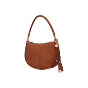 Guess Brown Suede Hobo Shoulder Bag