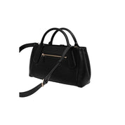 Guess Black Polyurethane Satchel