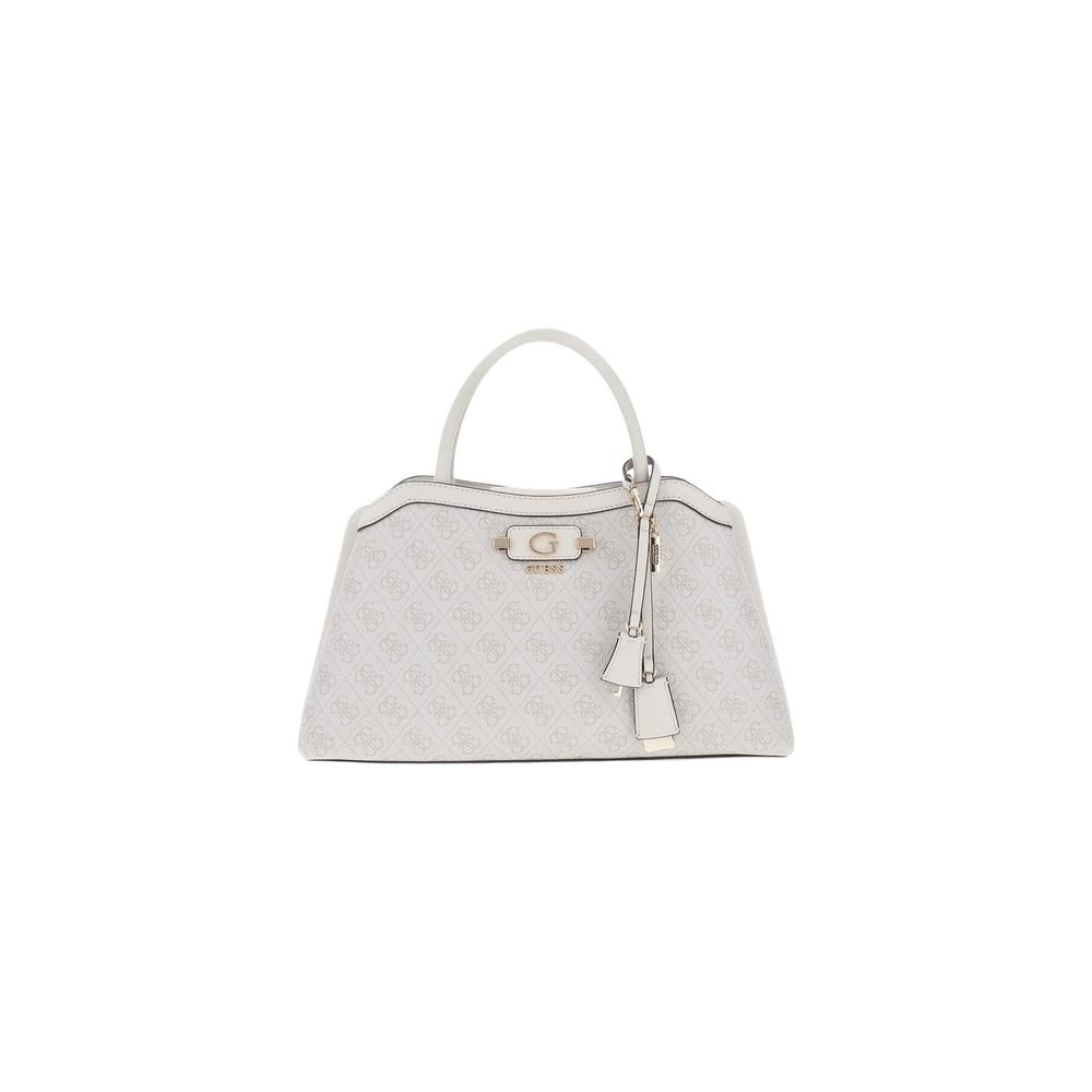 Guess White Polyurethane Handbag