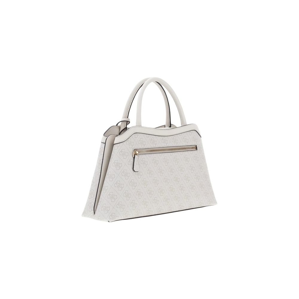 Guess White Polyurethane Handbag