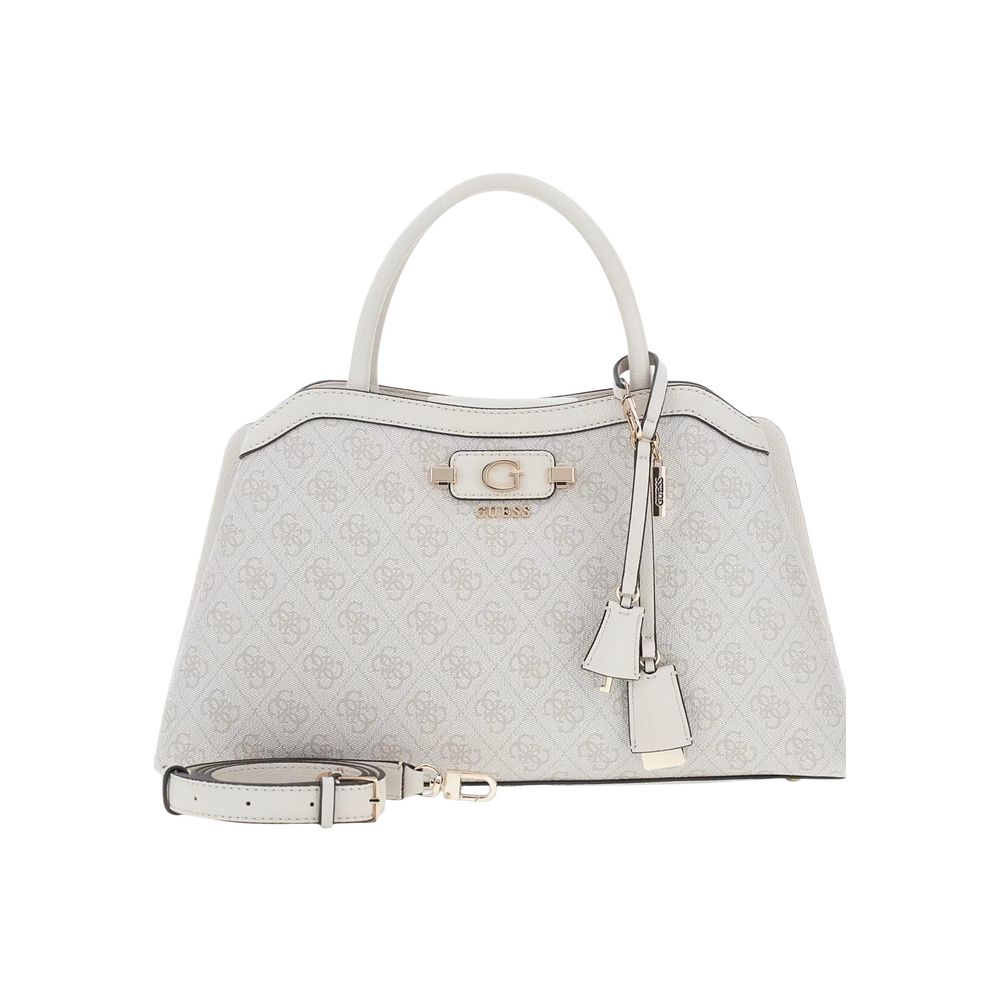 Guess White Polyurethane Handbag