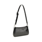 Vivienne Westwood Black Calf Leather Shoulder Bag
