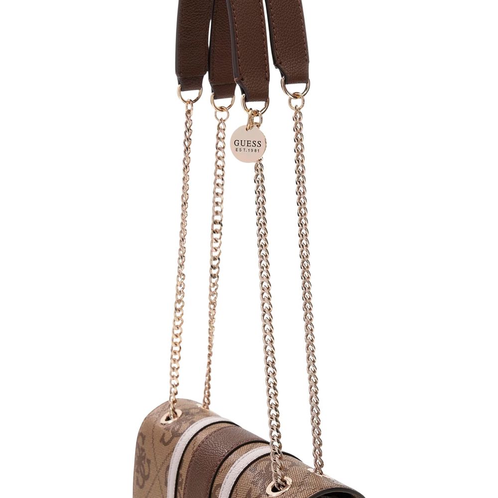 Guess Bicolor Polyurethane Shoulder Bag
