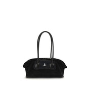 Vivienne Westwood Black Calf Leather Shoulder Bag