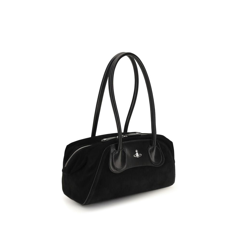 Vivienne Westwood Black Calf Leather Shoulder Bag
