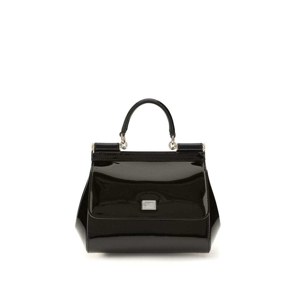 Dolce & Gabbana Black Calf Leather Shoulder Bag