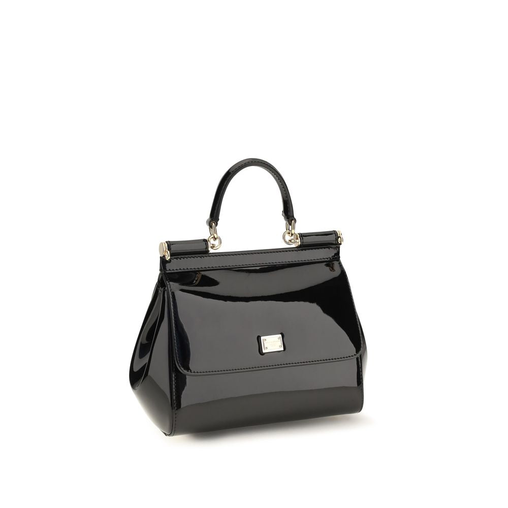 Dolce & Gabbana Black Calf Leather Shoulder Bag
