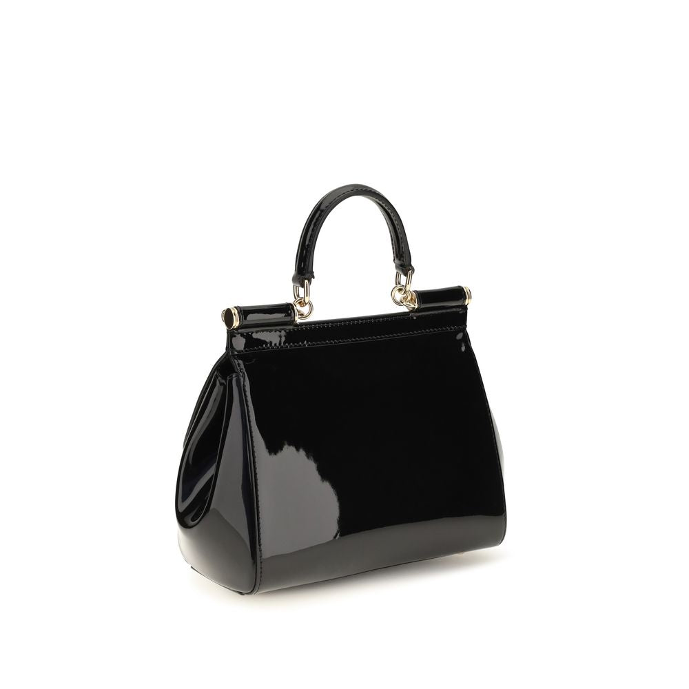 Dolce & Gabbana Black Calf Leather Shoulder Bag