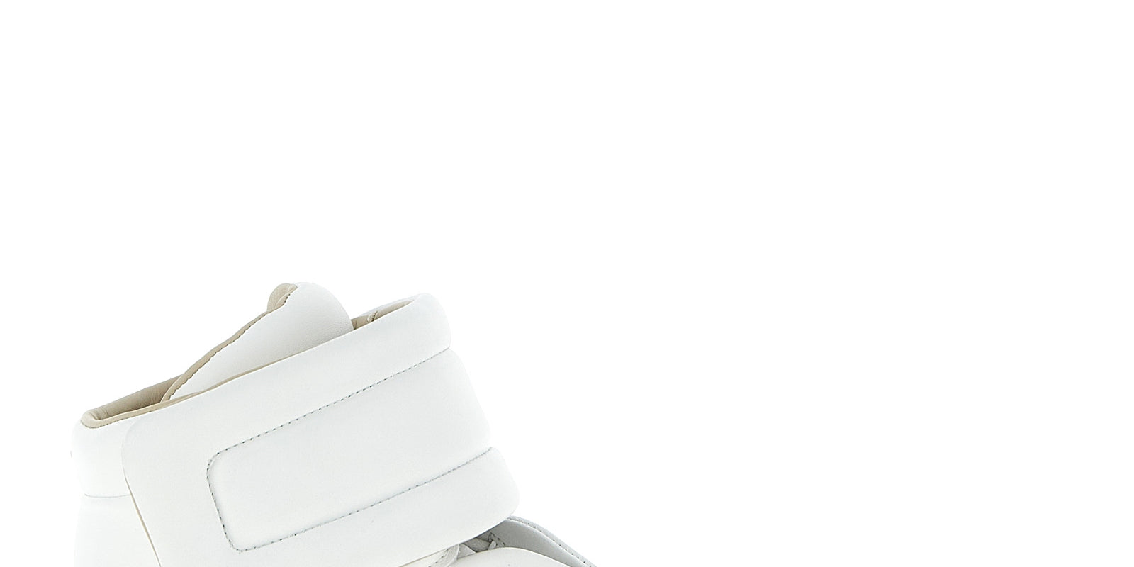 Maison Margiela White Calfskin High Top Sneakers