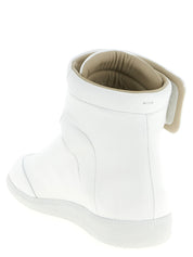 Maison Margiela White Calfskin High Top Sneakers