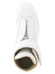 Maison Margiela White Calfskin High Top Sneakers