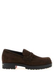 Christian Louboutin Brown Calfskin Loafers
