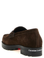 Christian Louboutin Brown Calfskin Loafers