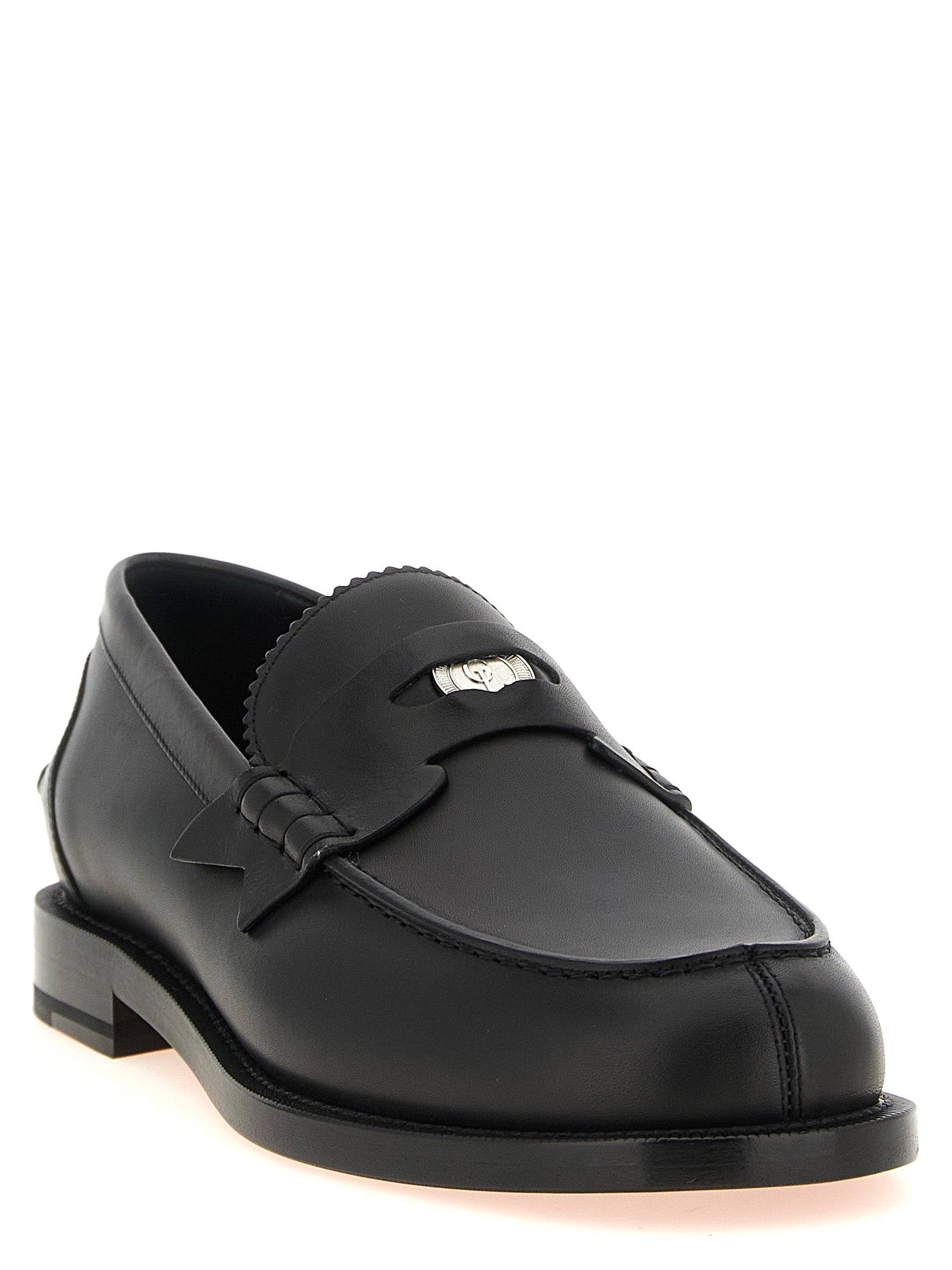 Christian Louboutin Black Calfskin Loafers