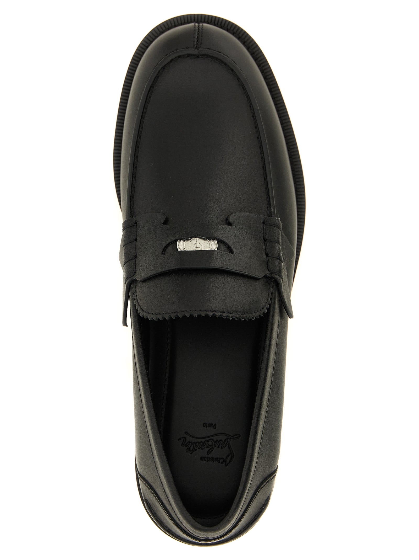 Christian Louboutin Black Calfskin Loafers