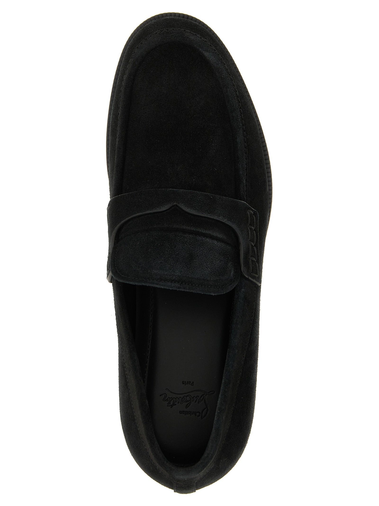 Christian Louboutin Black Calfskin Loafers