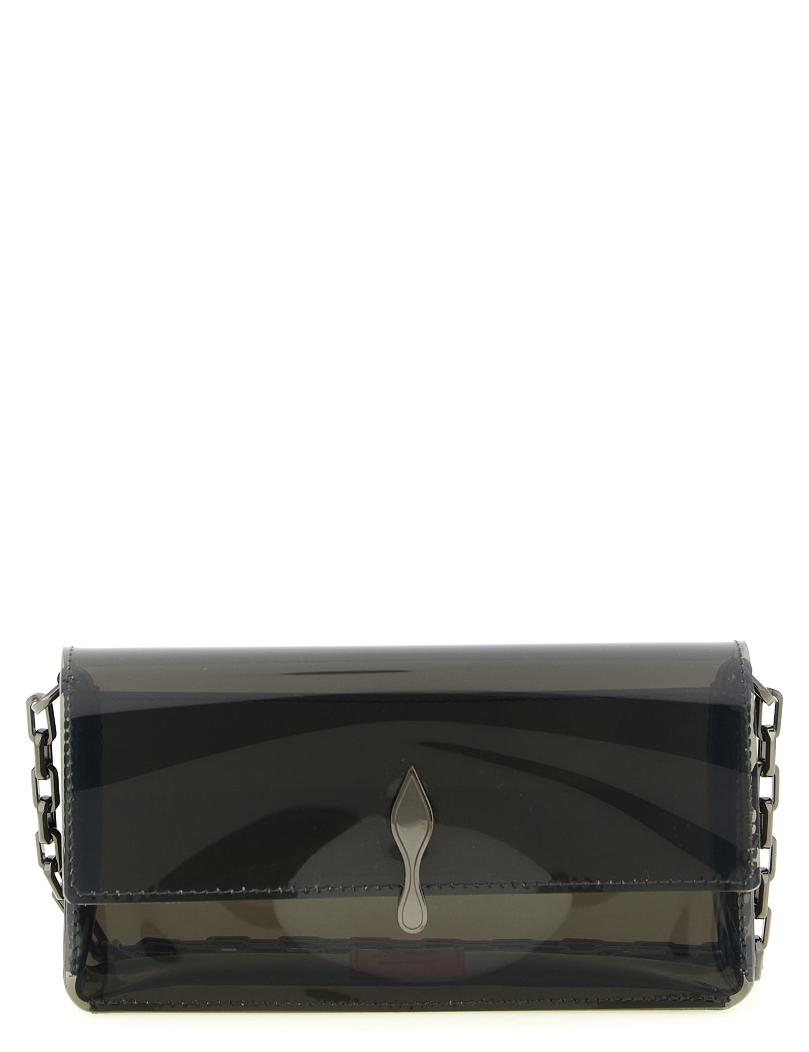 Christian Louboutin Black PVC Clutch Bag