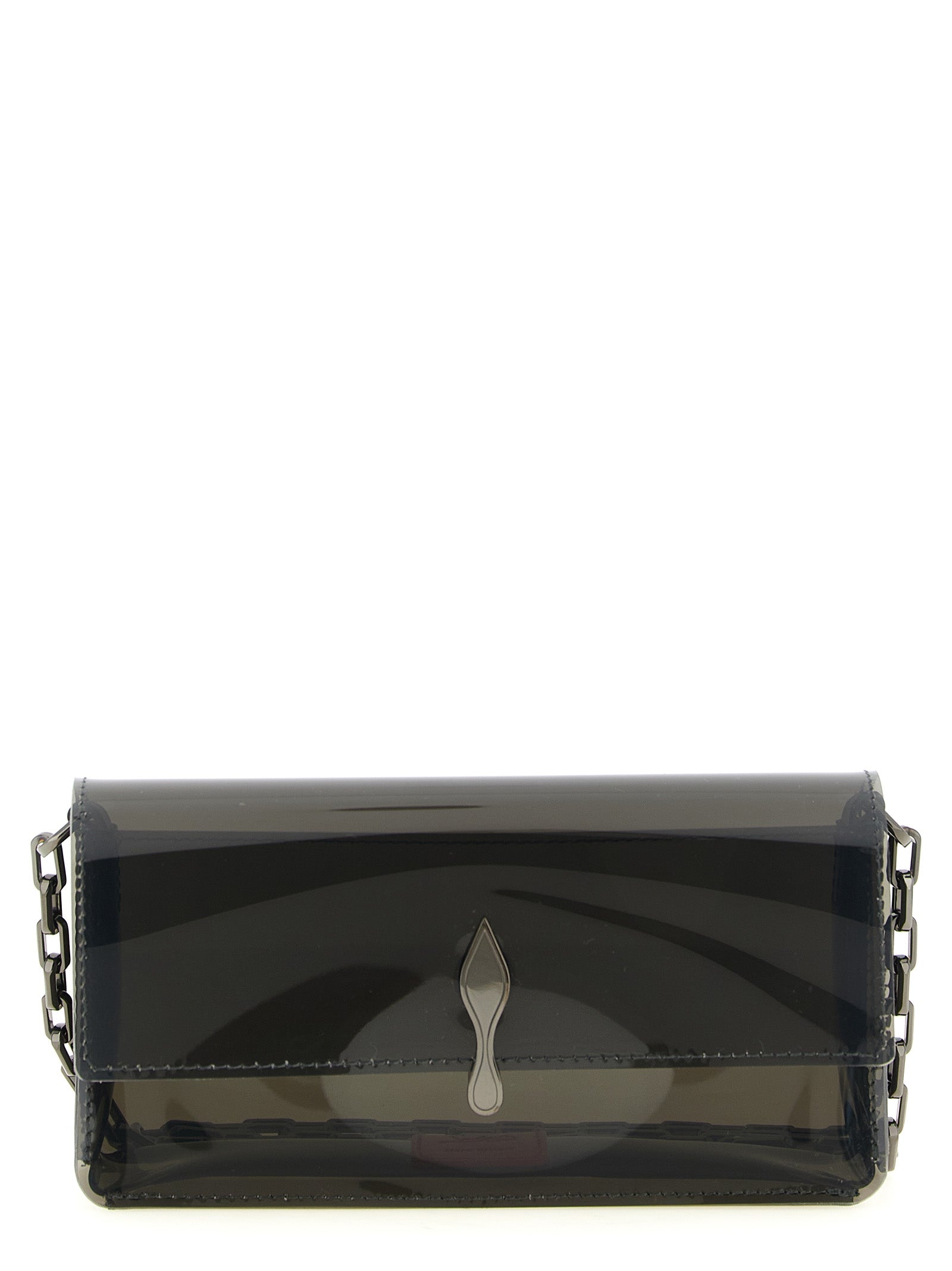 Christian Louboutin Black PVC Clutch Bag