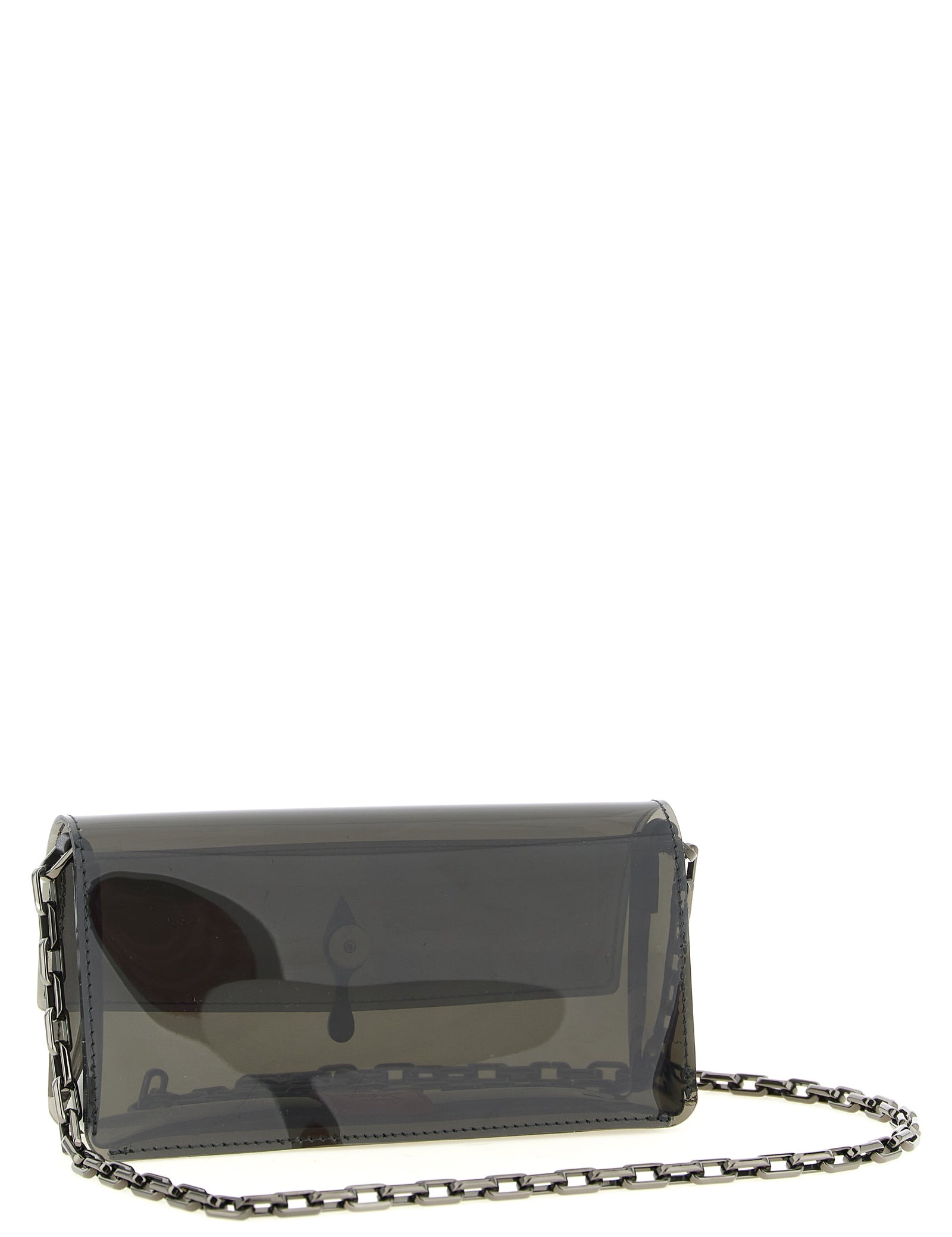 Christian Louboutin Black PVC Clutch Bag