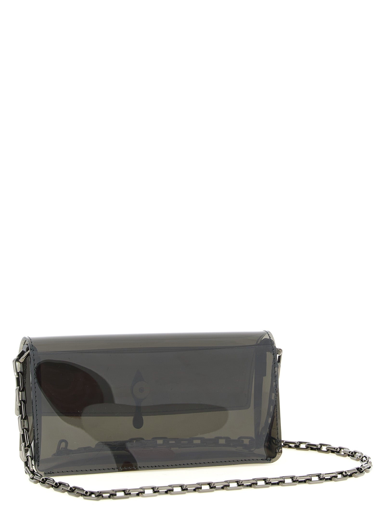 Christian Louboutin Black PVC Clutch Bag
