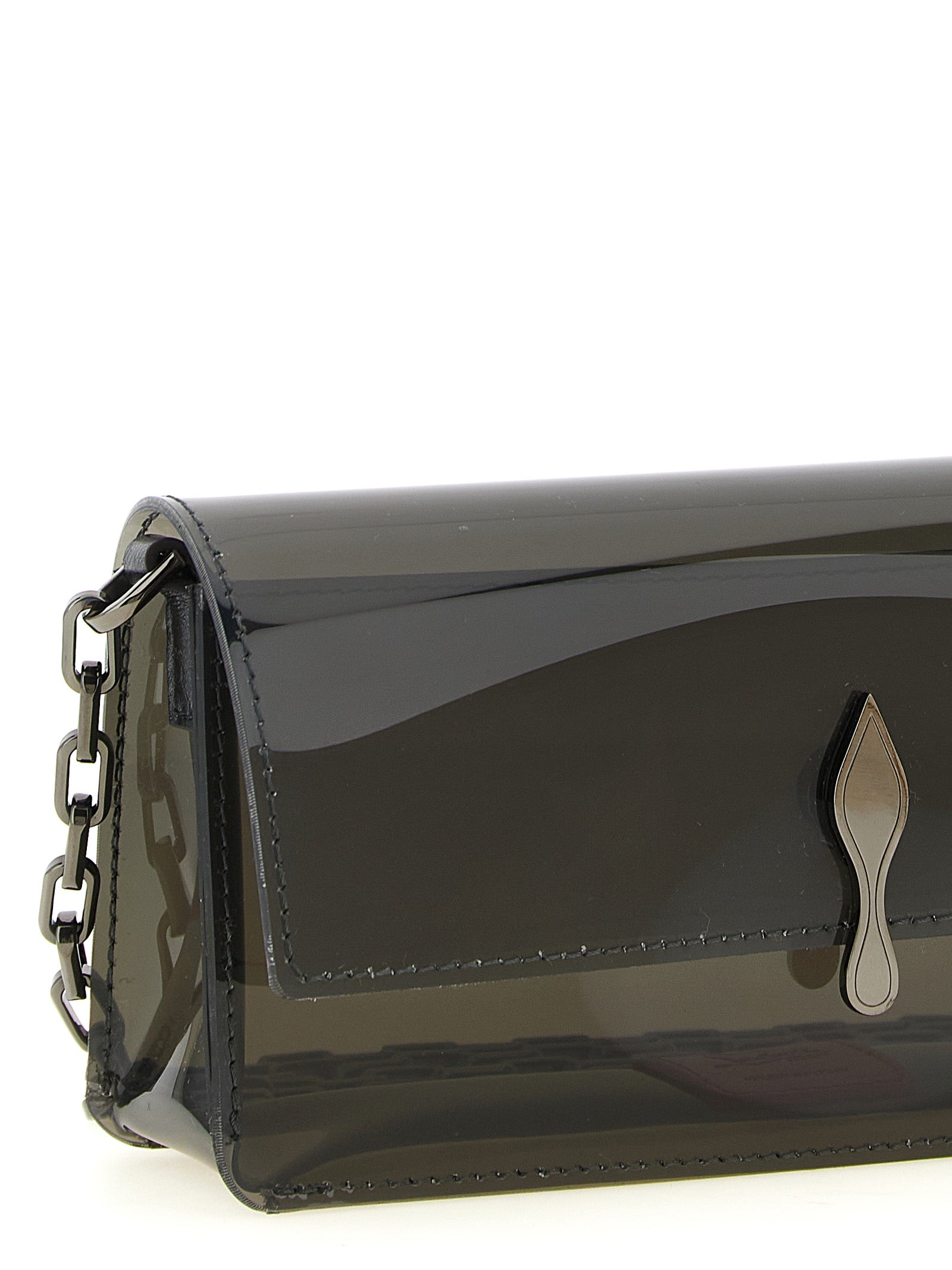 Christian Louboutin Black PVC Clutch Bag