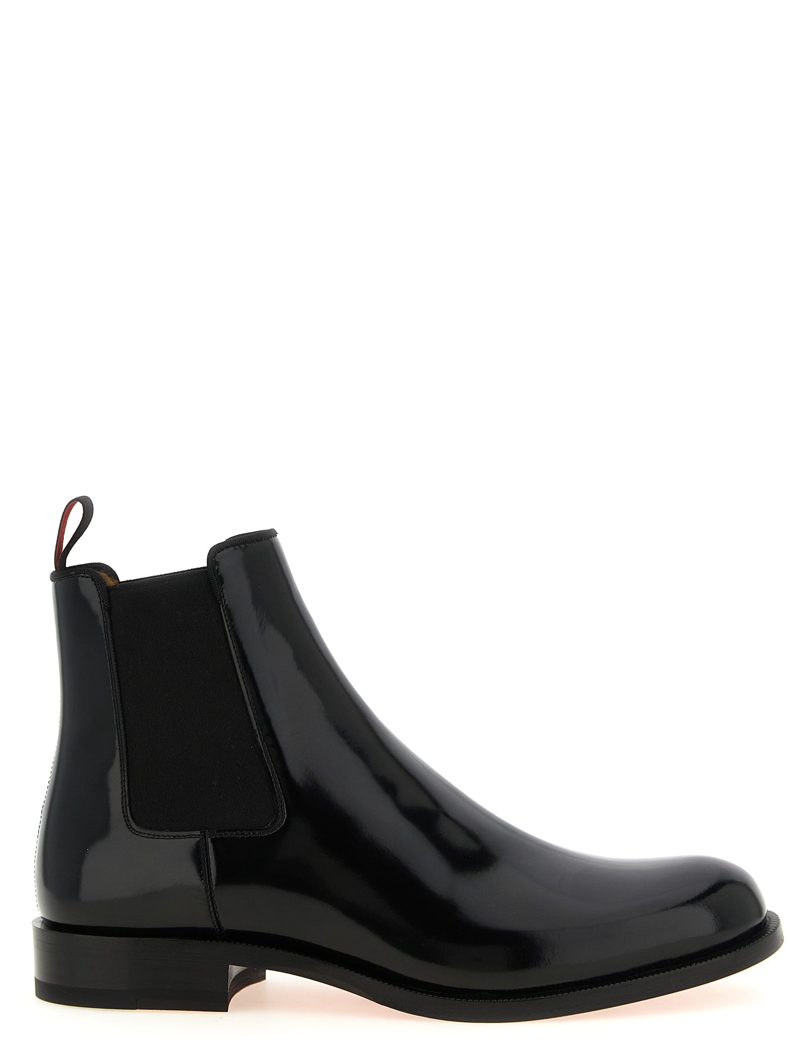Christian Louboutin Black Calfskin Chelsea Boots
