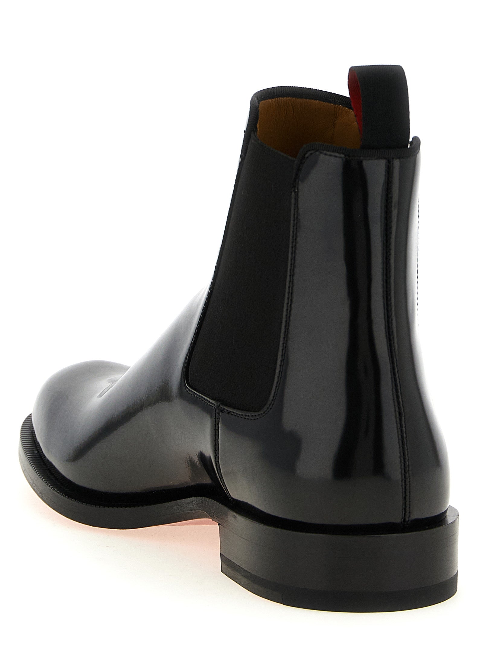 Christian Louboutin Black Calfskin Chelsea Boots