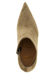 Christian Louboutin Beige Calfskin Ankle Boots