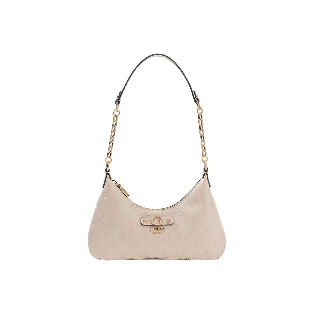 Guess Beige Polyurethane Shoulder Bag