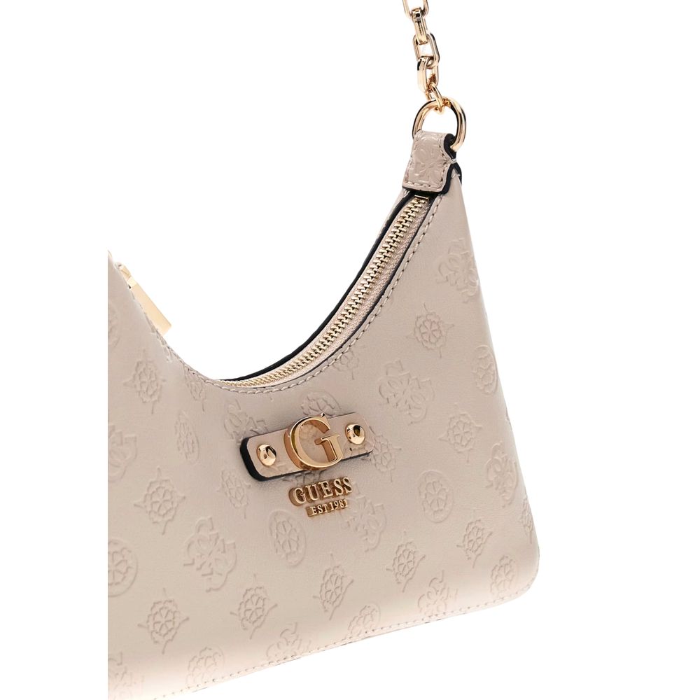 Guess Beige Polyurethane Shoulder Bag