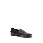 Prada Black Calf Leather Loafers