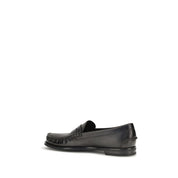 Prada Black Calf Leather Loafers