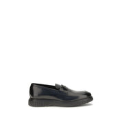 Ferragamo Black Calf Leather Loafers