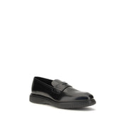Ferragamo Black Calf Leather Loafers
