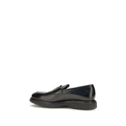 Ferragamo Black Calf Leather Loafers