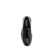 Ferragamo Black Calf Leather Loafers