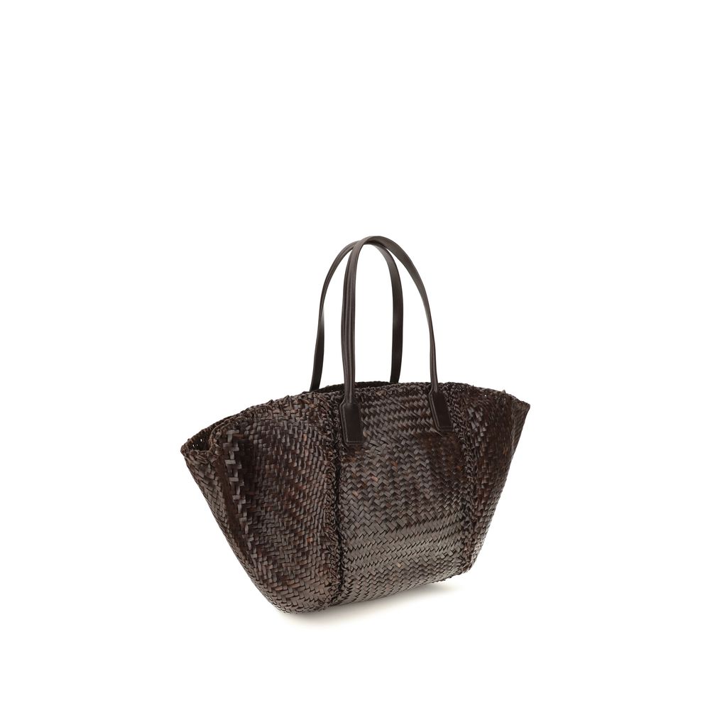Dragon Diffusion Brown Calf Leather Tote Bag