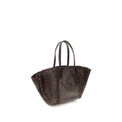 Dragon Diffusion Brown Calf Leather Tote Bag
